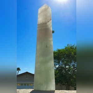 Pale Mint Green Flourite Extra Tall Tower